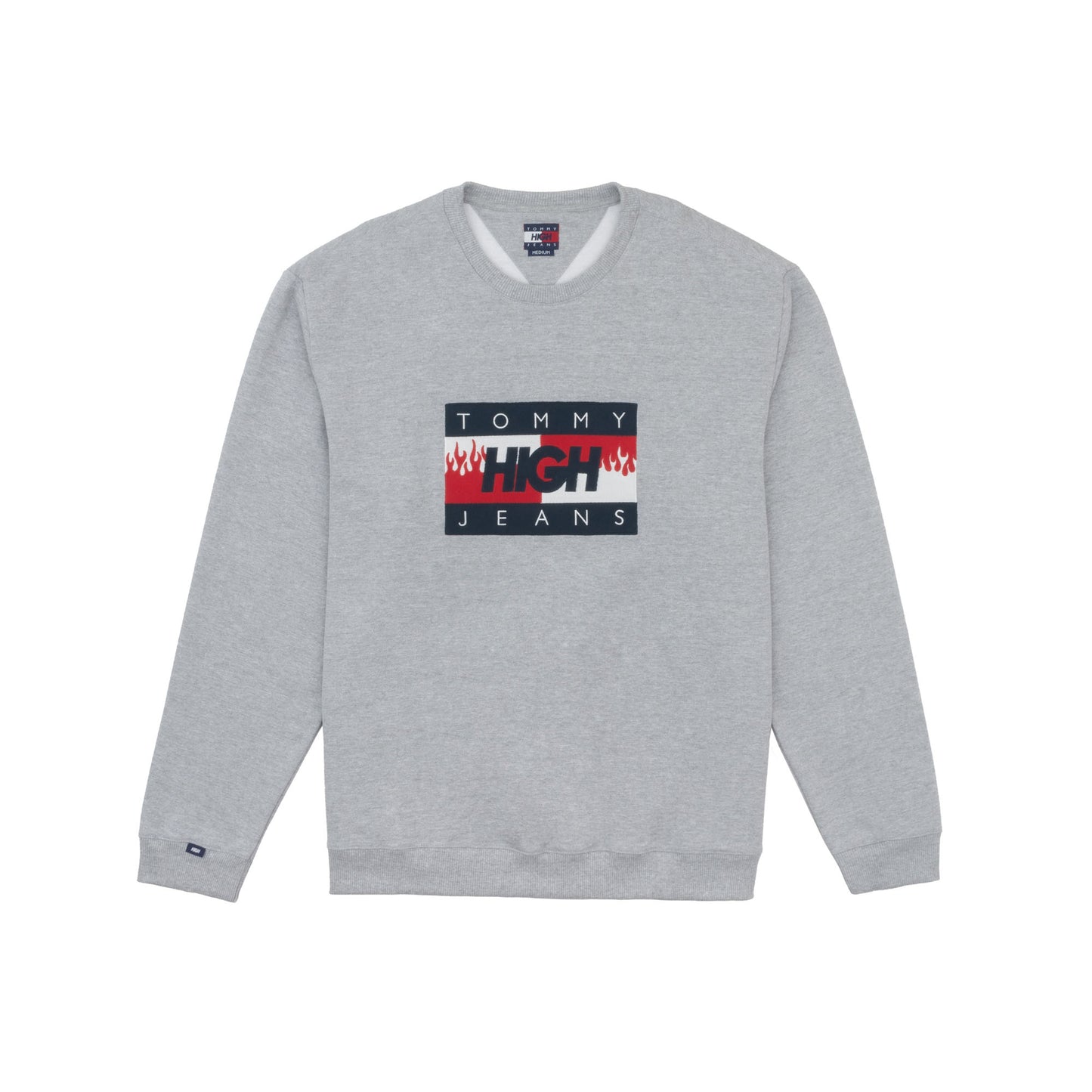 Tommy Jeans x High Company Crewneck Logo Heather Grey