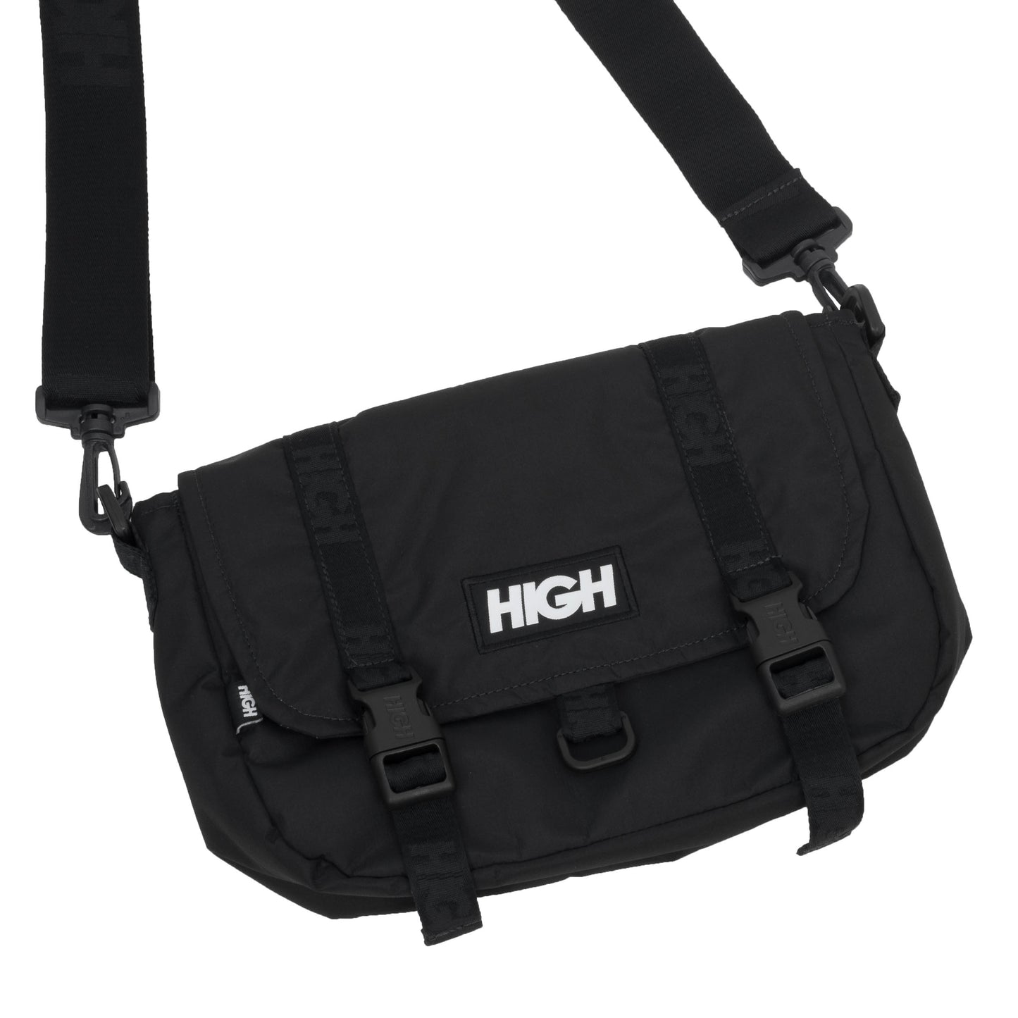 High Company Puffy Shoulder Bag Black