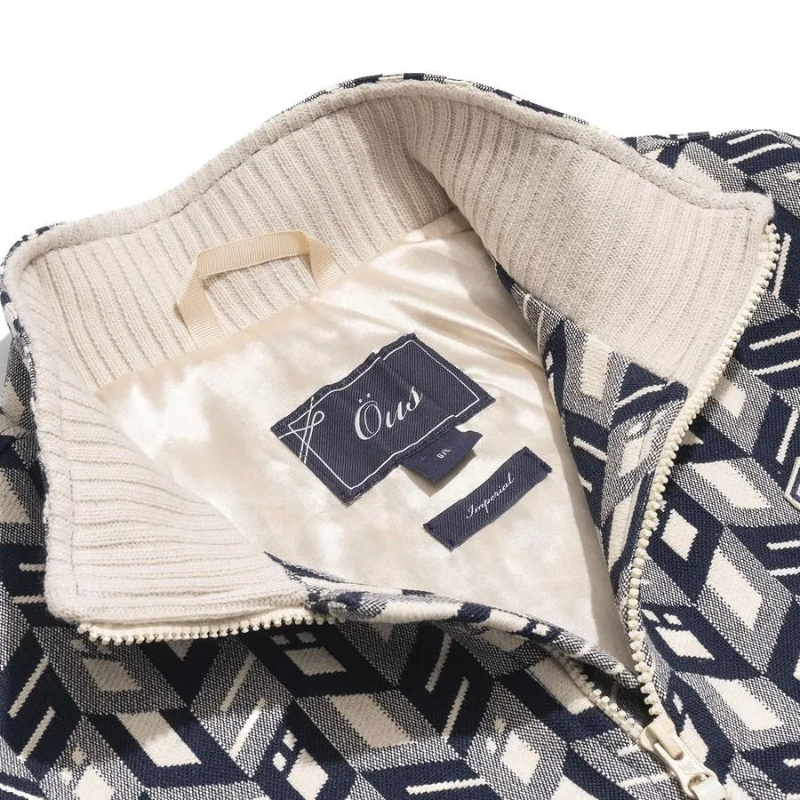 JAQUETA GOBELIN ÖUS IMPERIAL CUBOS AZUL