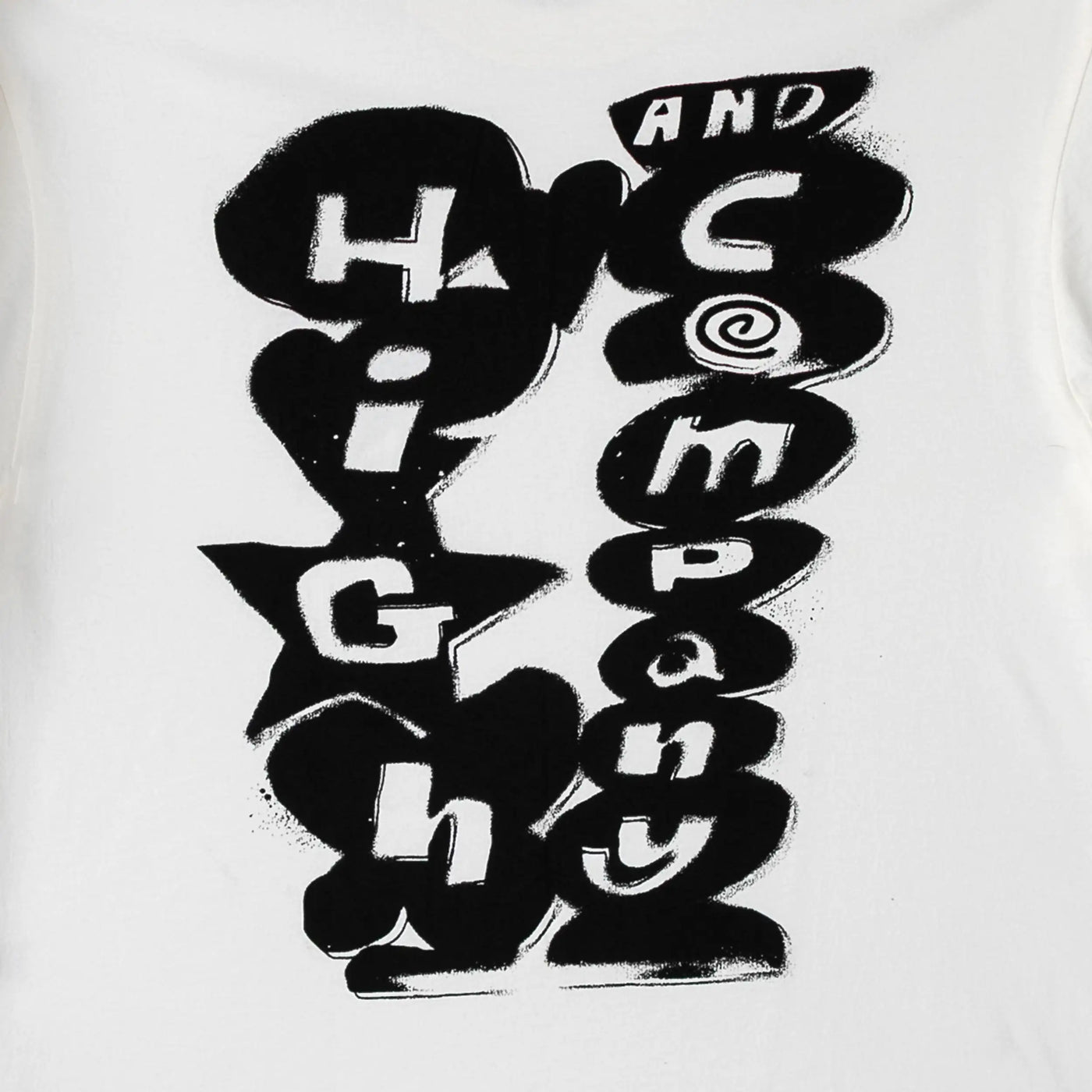 High Company Tee Graffiti White