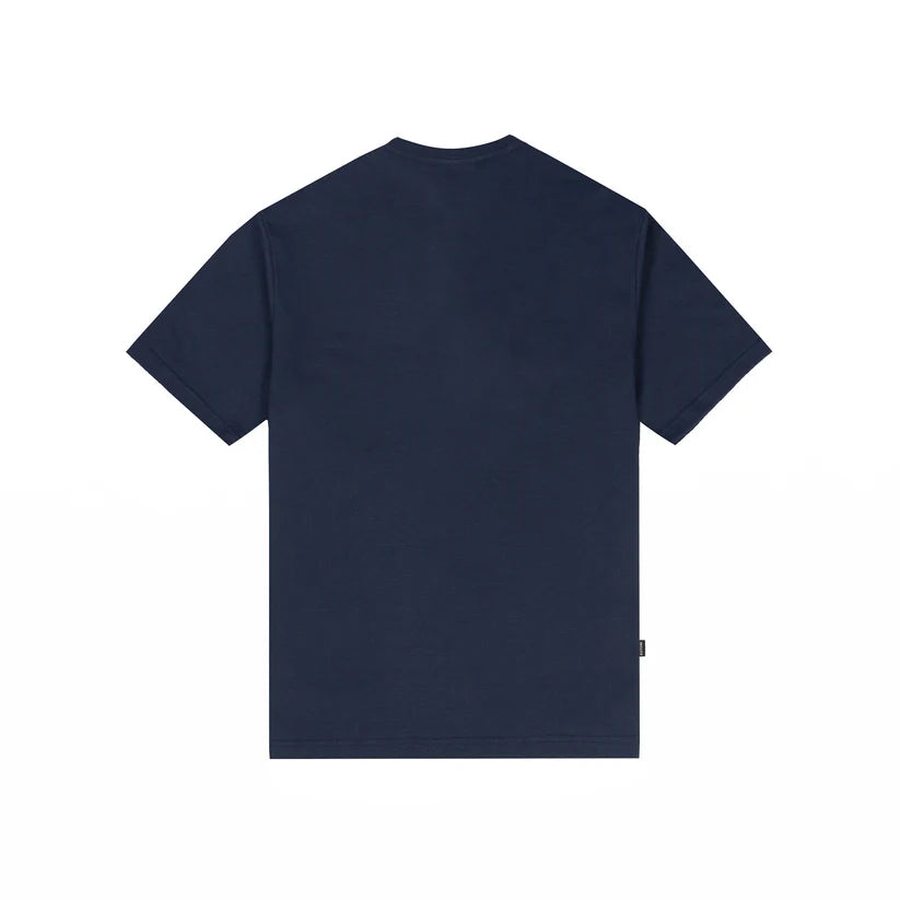 Disturb Logo News T-Shirt in Navy