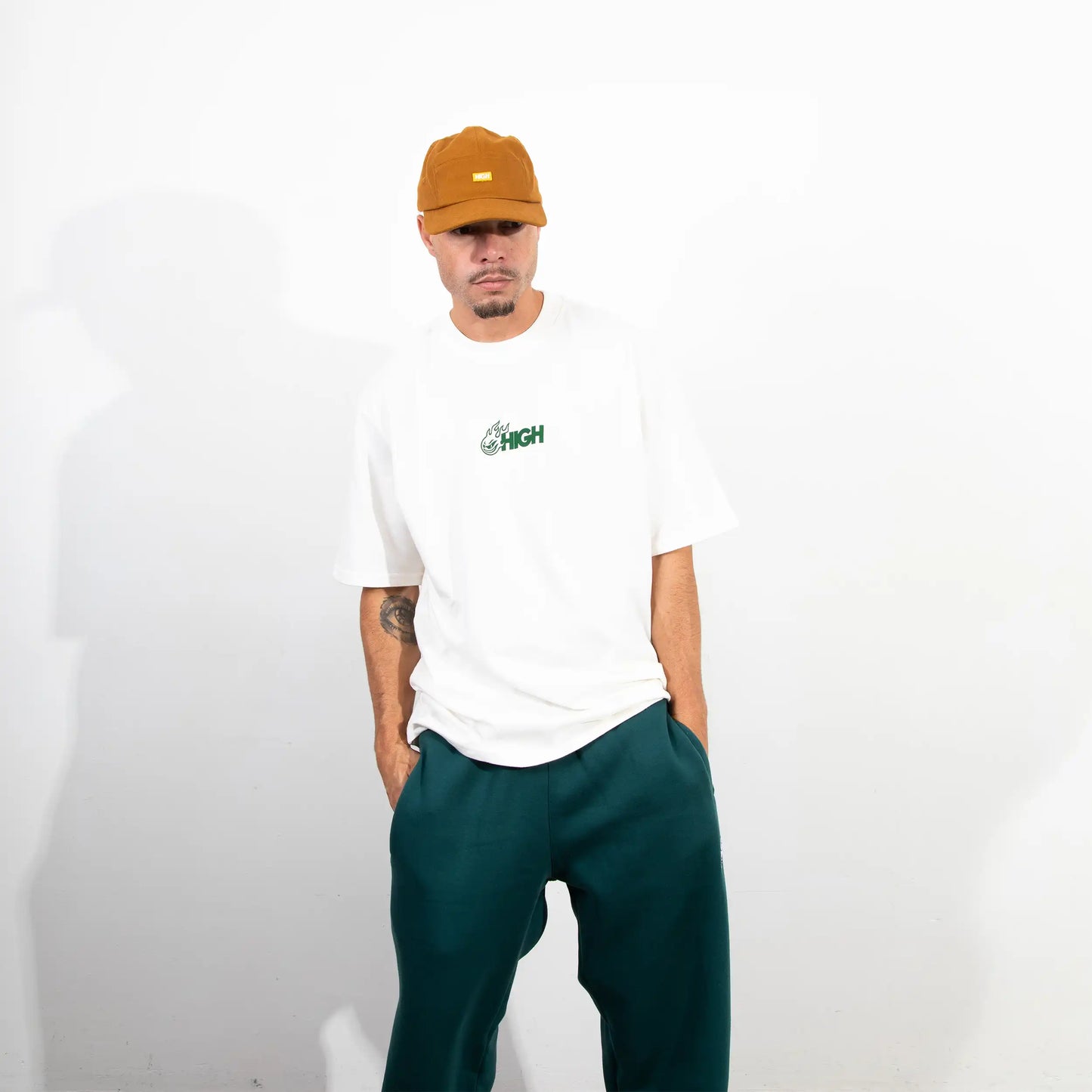 High Company Tee Freddy Flames White