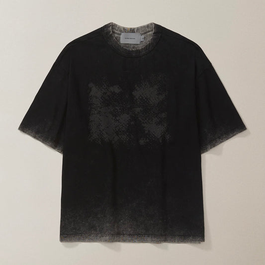 CAMISETA QC PARTICULAS BOXY STONED PRETO