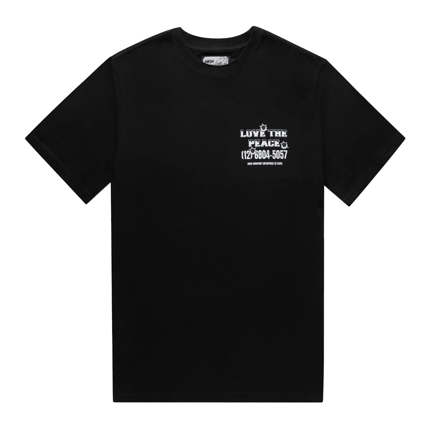 High Company Tee Love the Peace Black