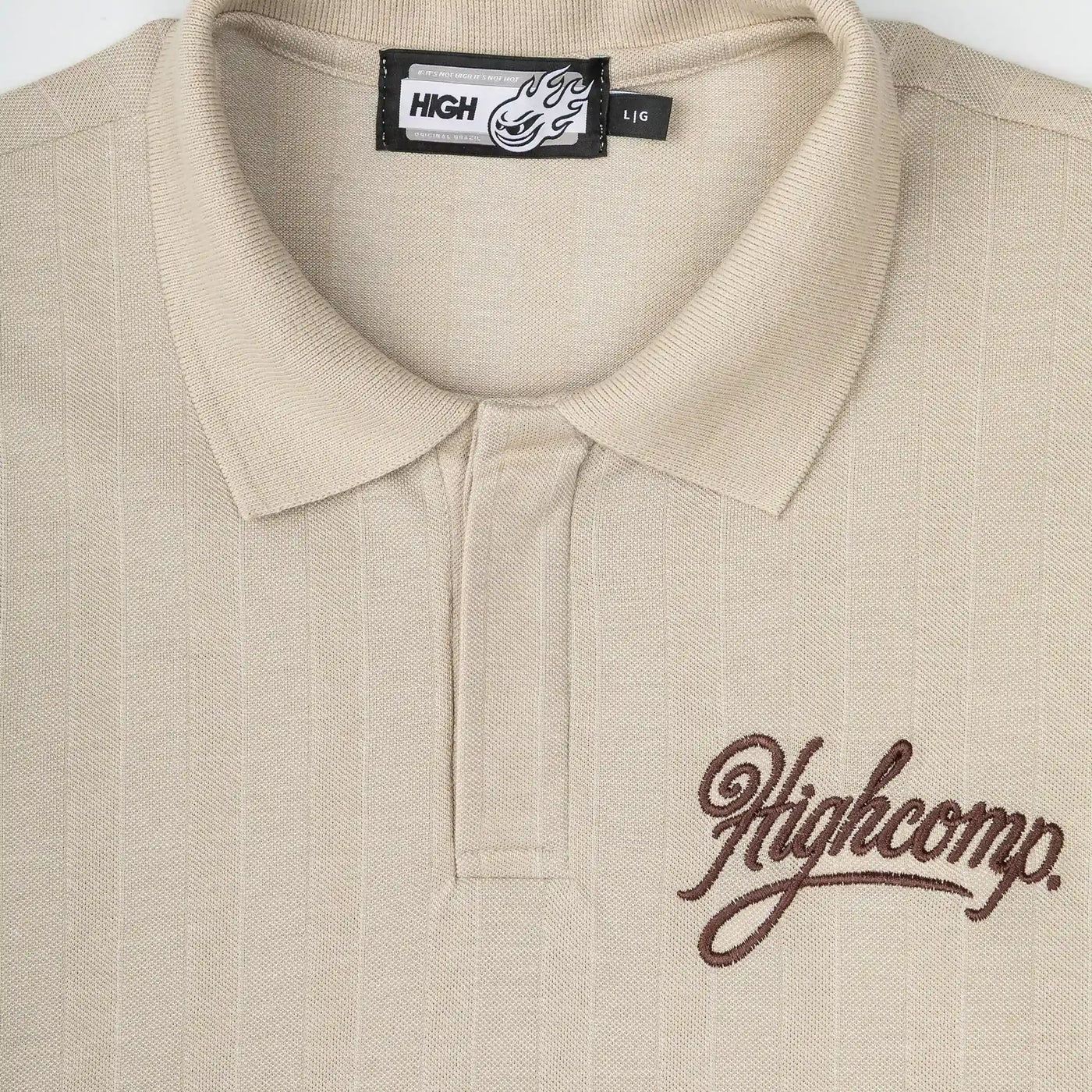 High Company Polo Longsleeve Heritage Beige