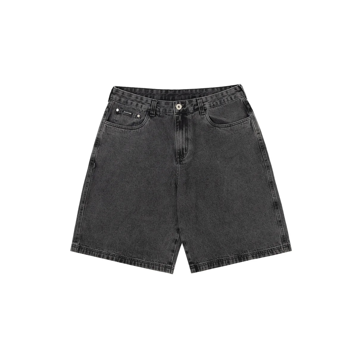 Disturb Shorts Jeans Pins Preto