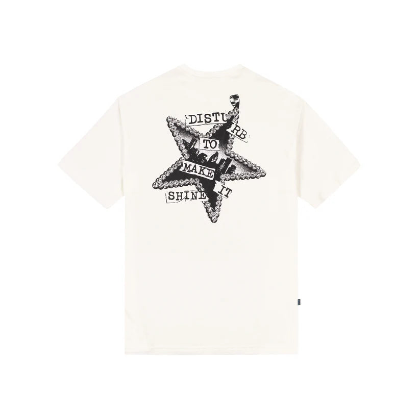 Disturb Shiny T-Shirt in Off-white