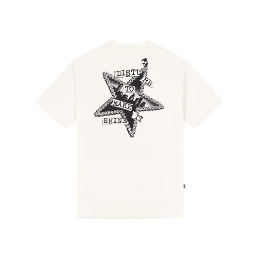 Disturb Shiny T-Shirt in Off-white