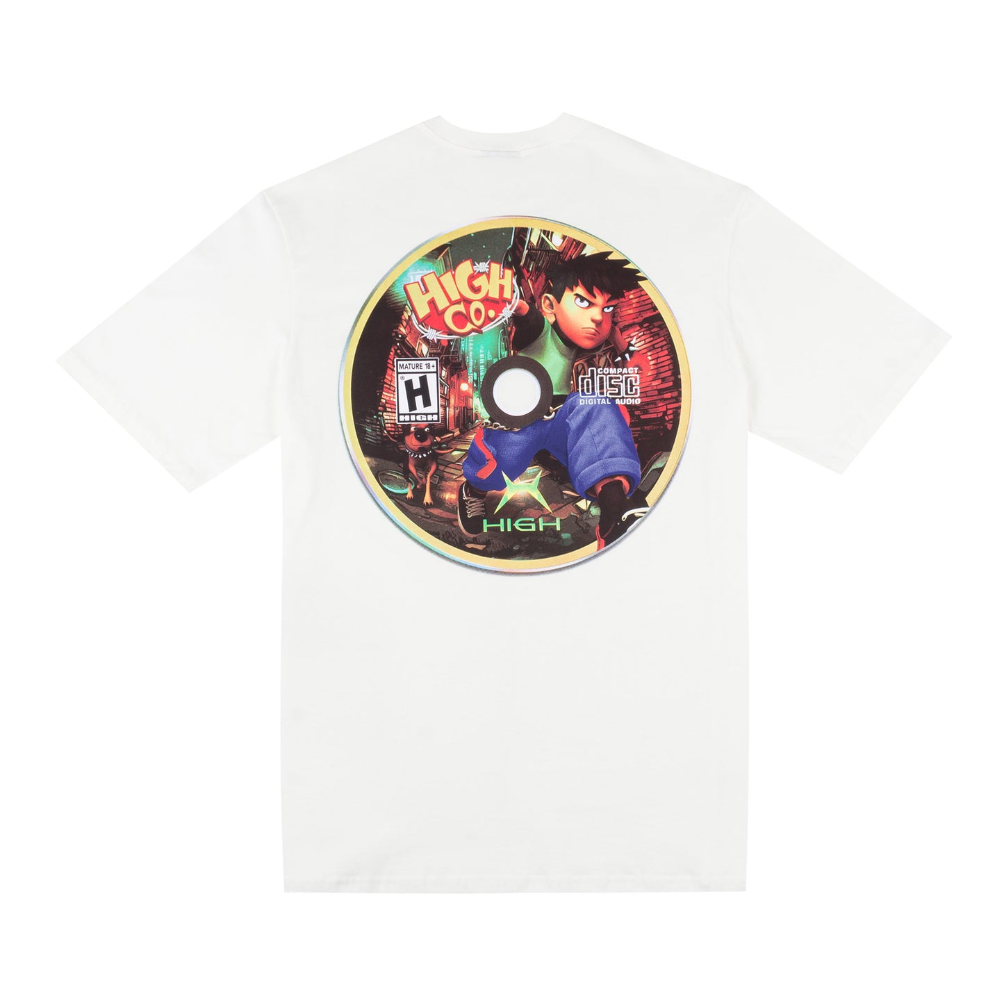 High Company Tee DVD White