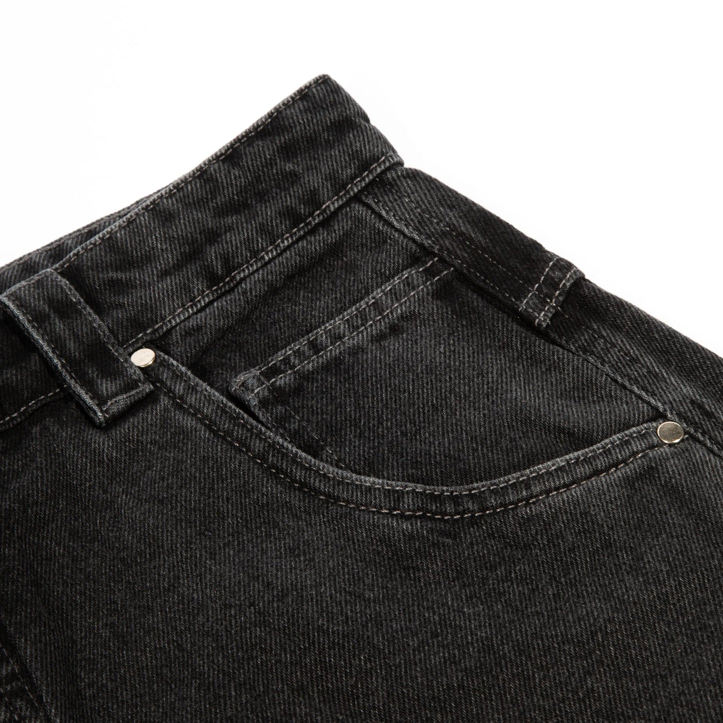 High Company Denim Pants H-Line Washed Black