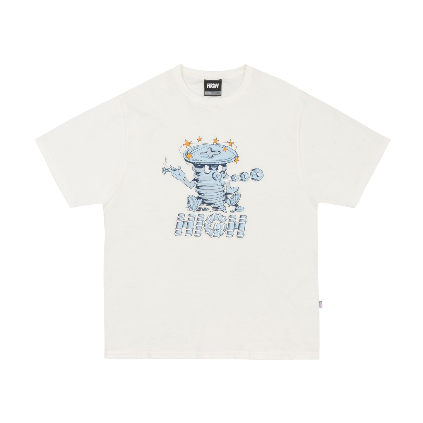 High Company Tee Screw White