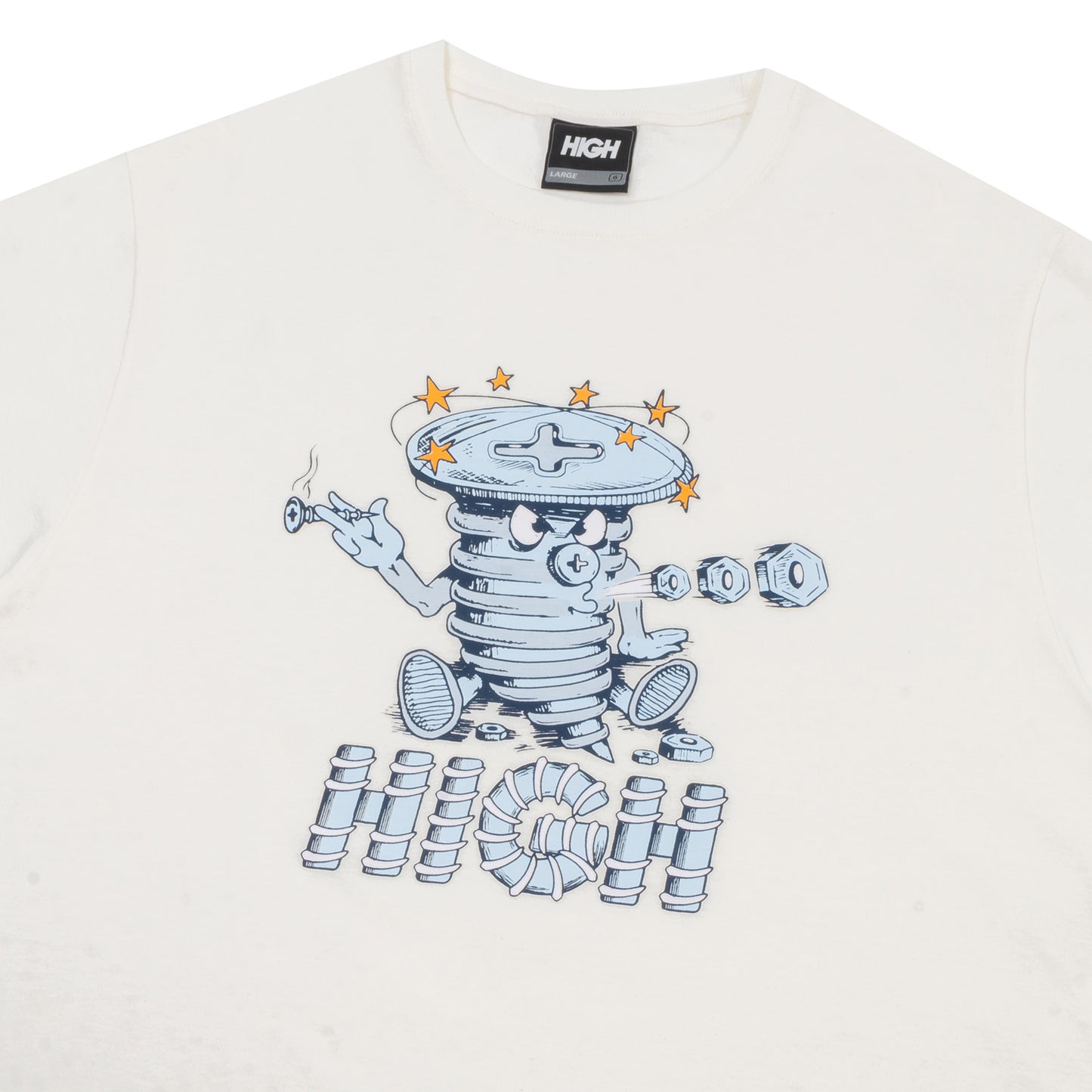 High Company Tee Screw White