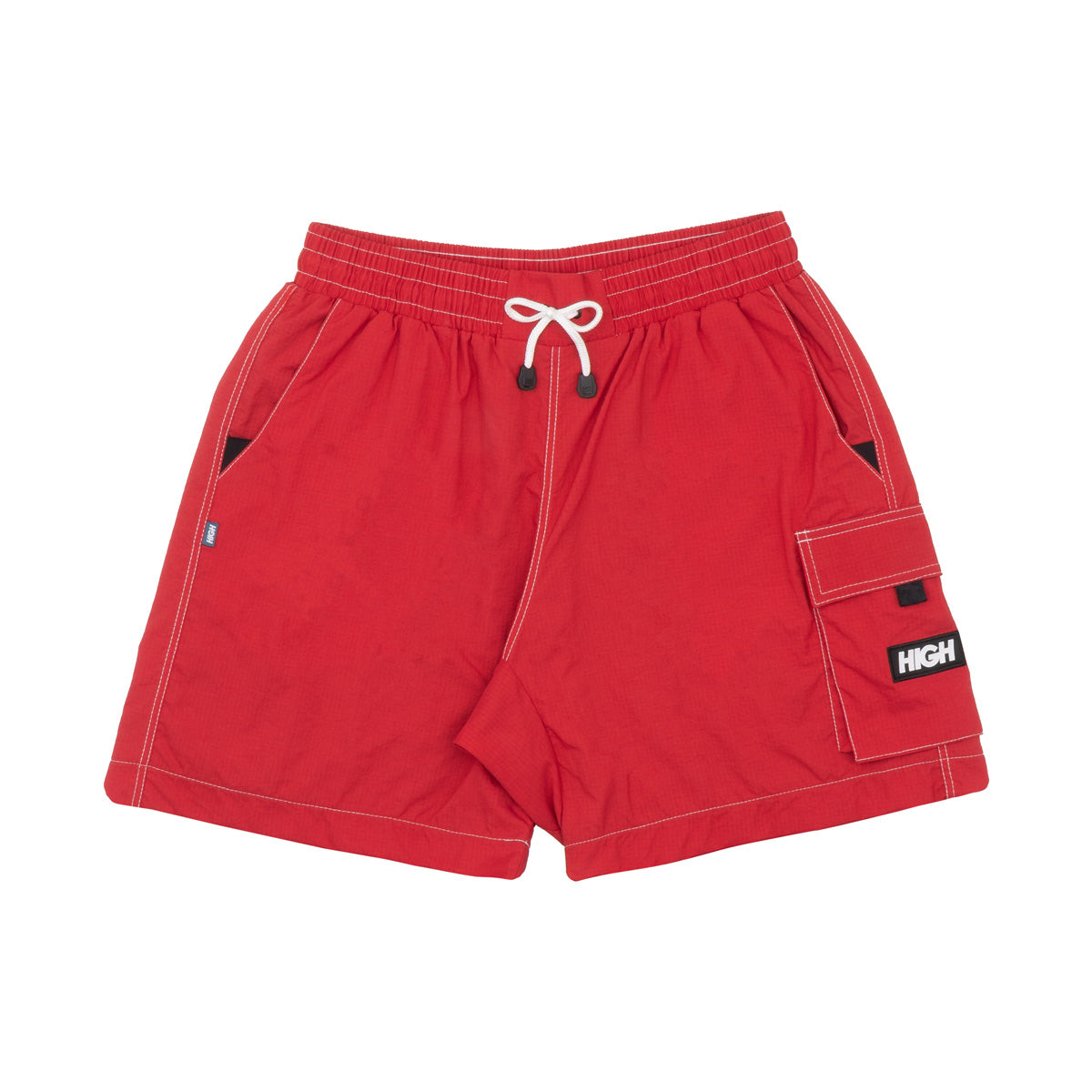 High Company Shorts Cargo Ripstop Red