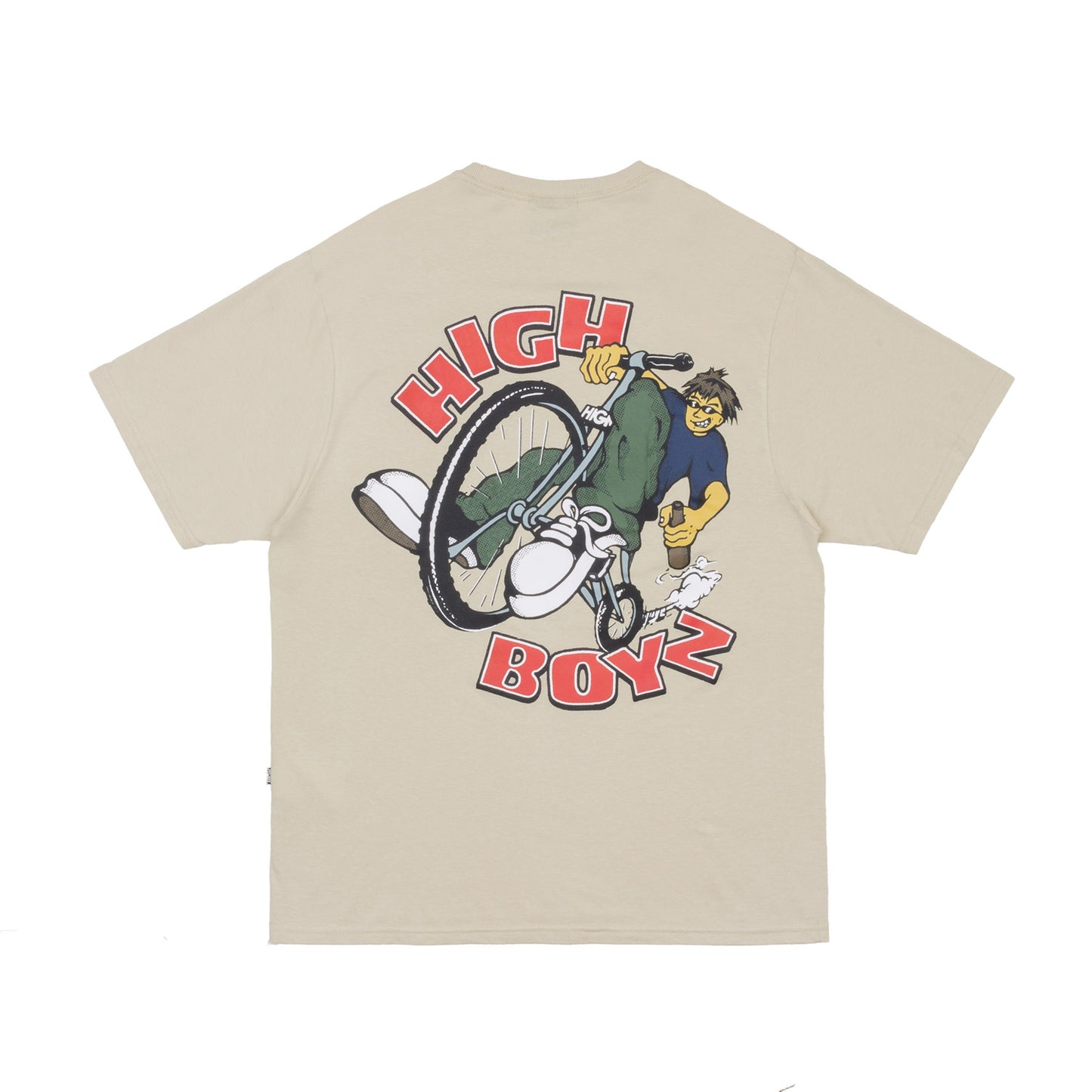 High Company Tee Wheelie Beige