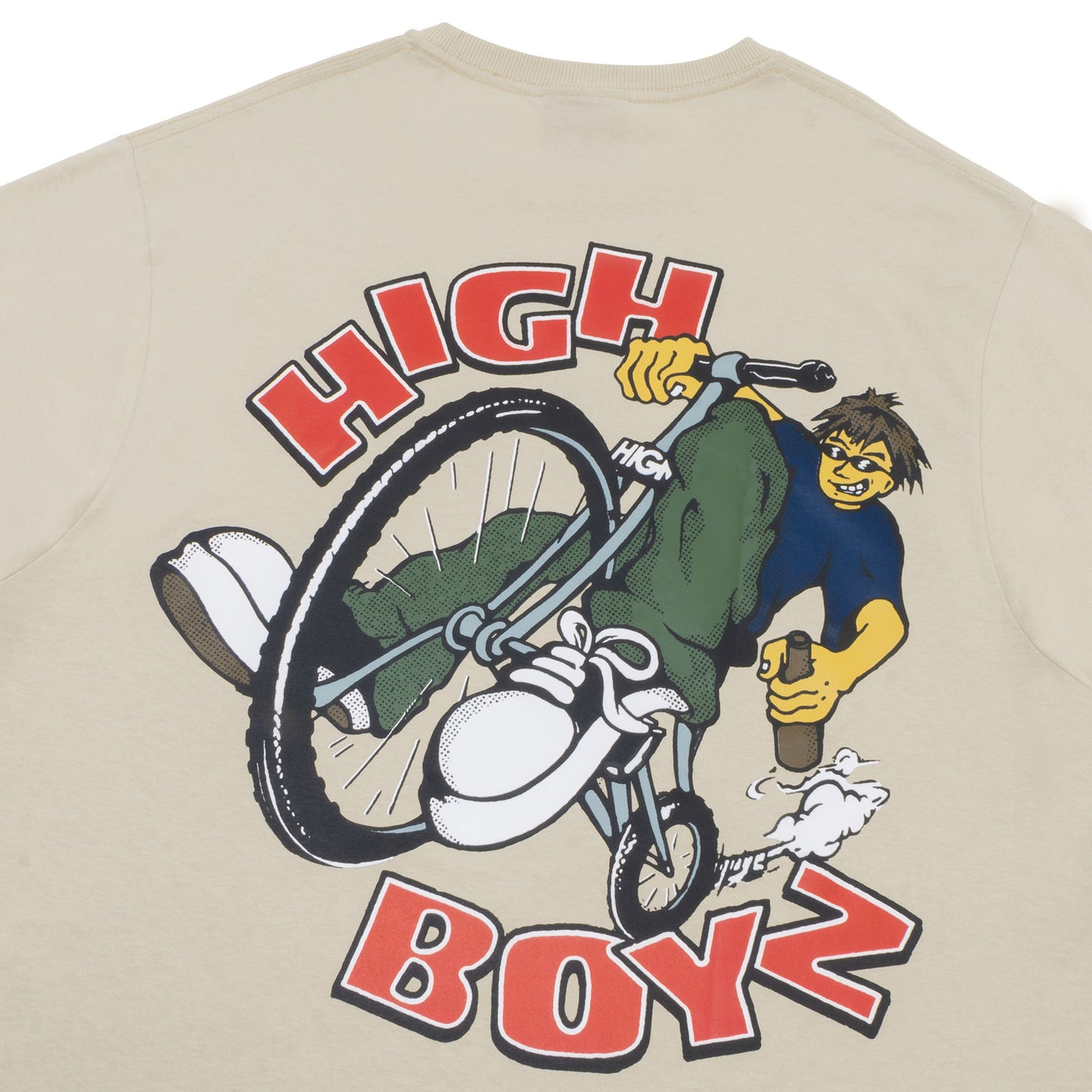 High Company Tee Wheelie Beige