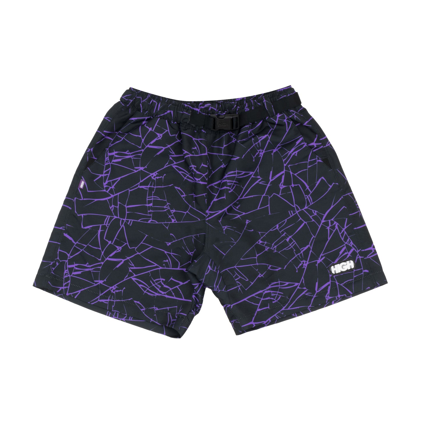 High Company Shorts Strapped Glass Black