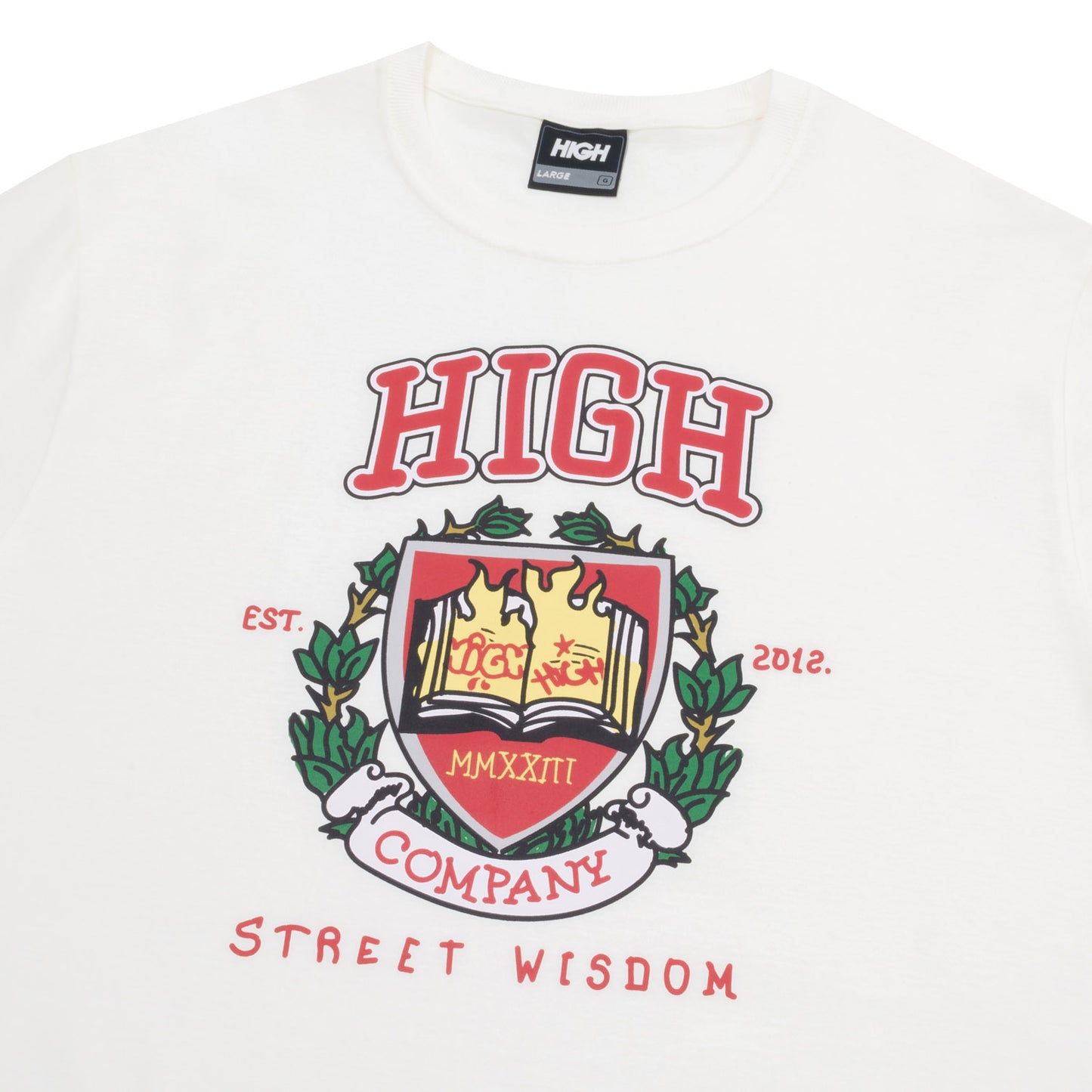 High Company Tee University White