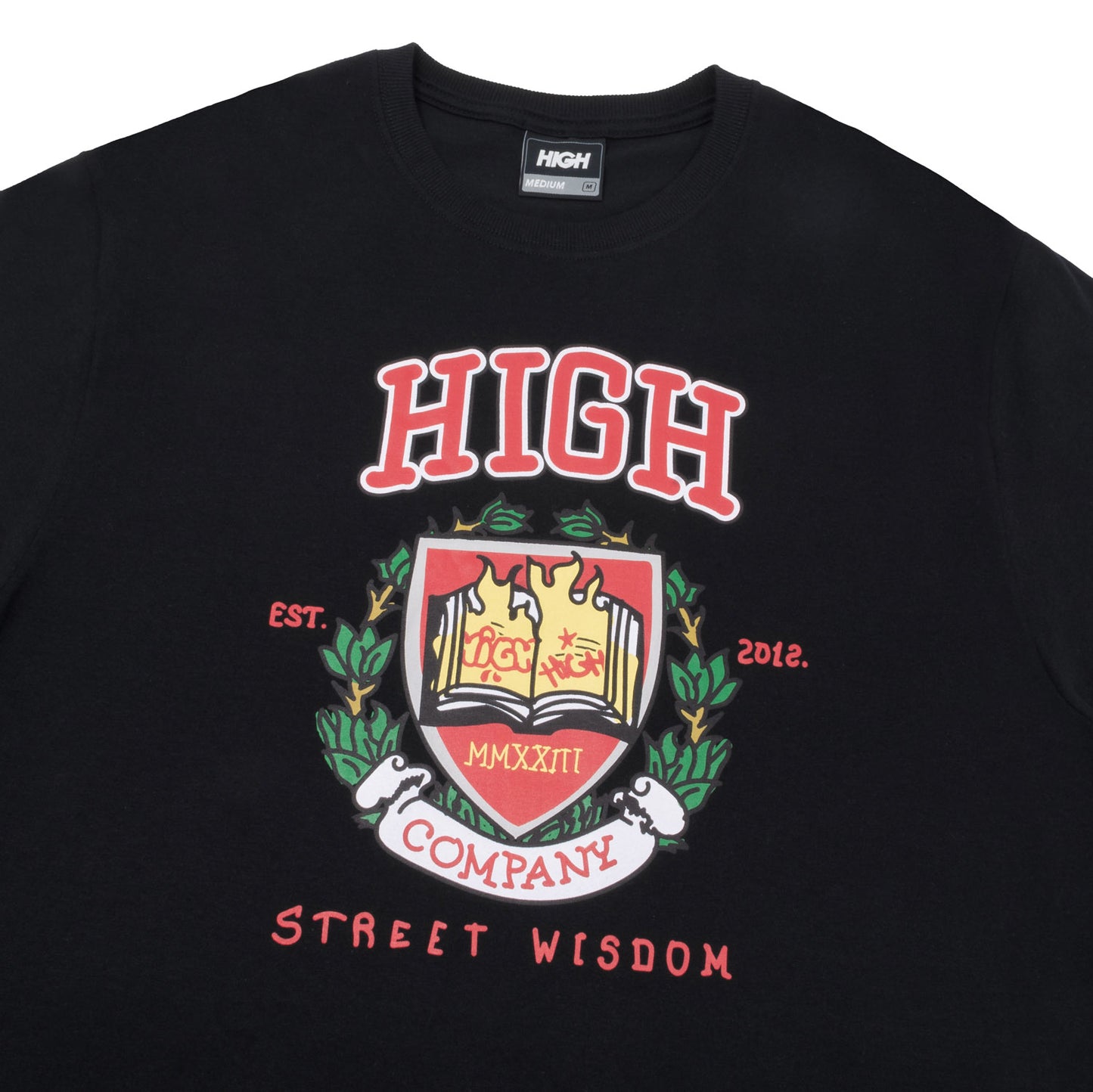 High Company Tee University Black