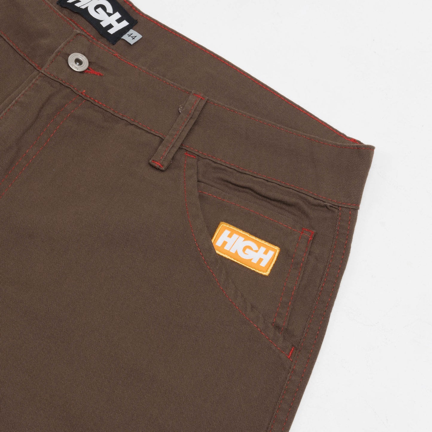 High Company Chino Shorts Colored Brown/Red