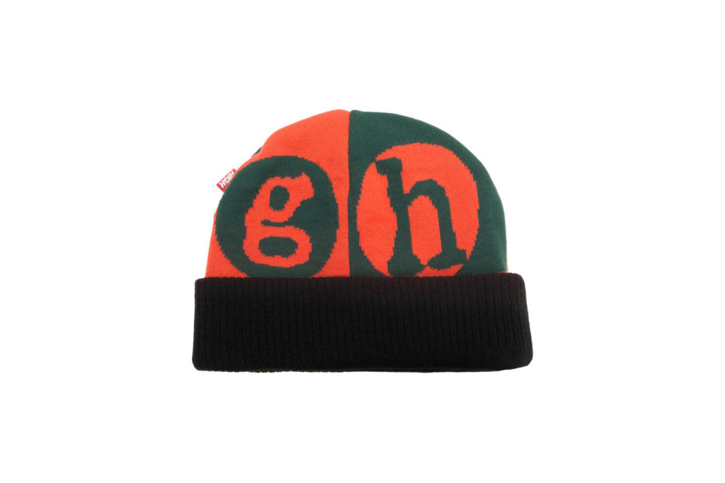 High Company Beanie Noir Red/Green