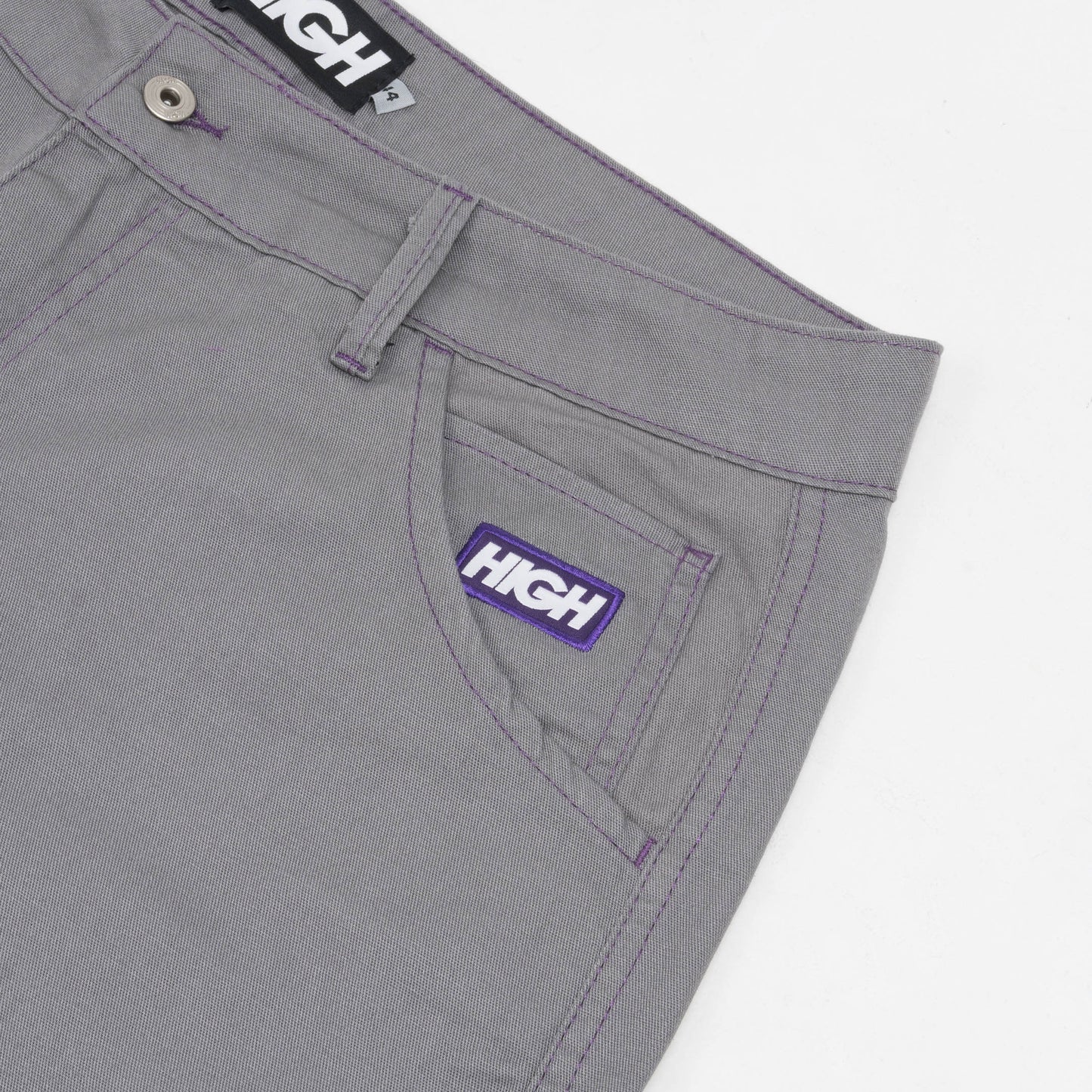 High Company Chino Shorts Colored Grey/Purple