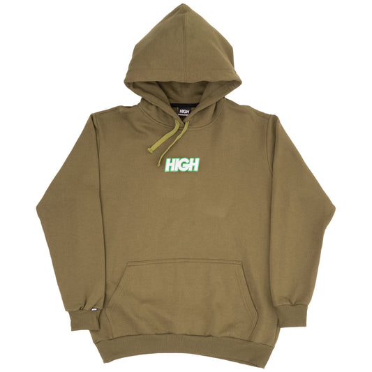 High Company Hoodie Colored Olive Green