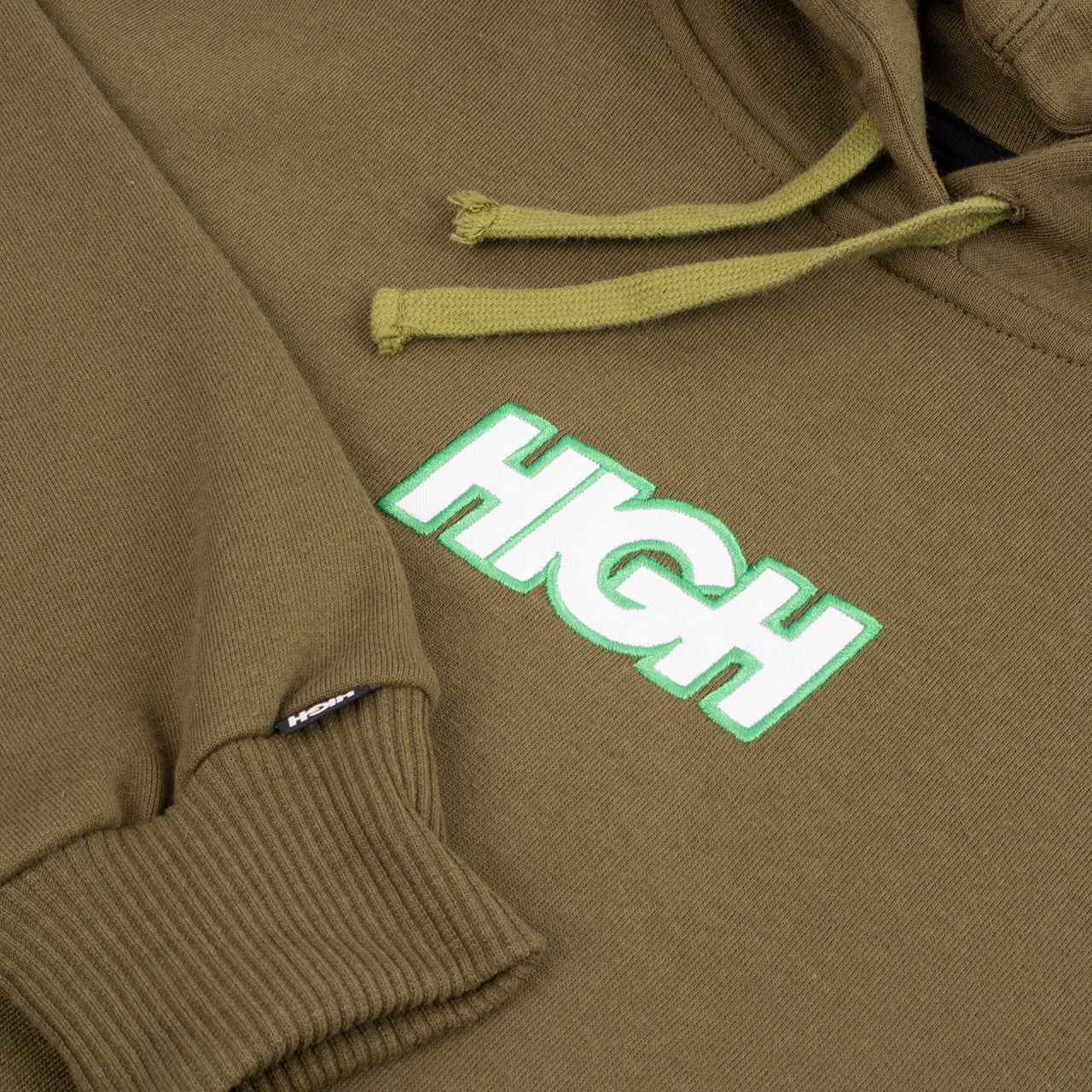 High Company Hoodie Colored Olive Green