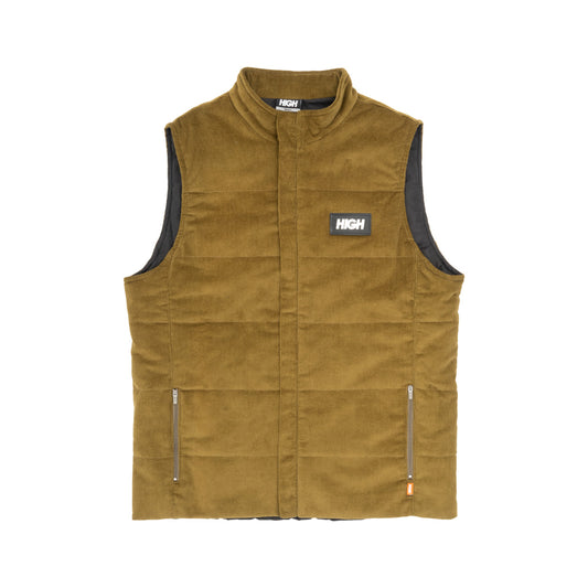 High Company Corduroy Vest Olive Green