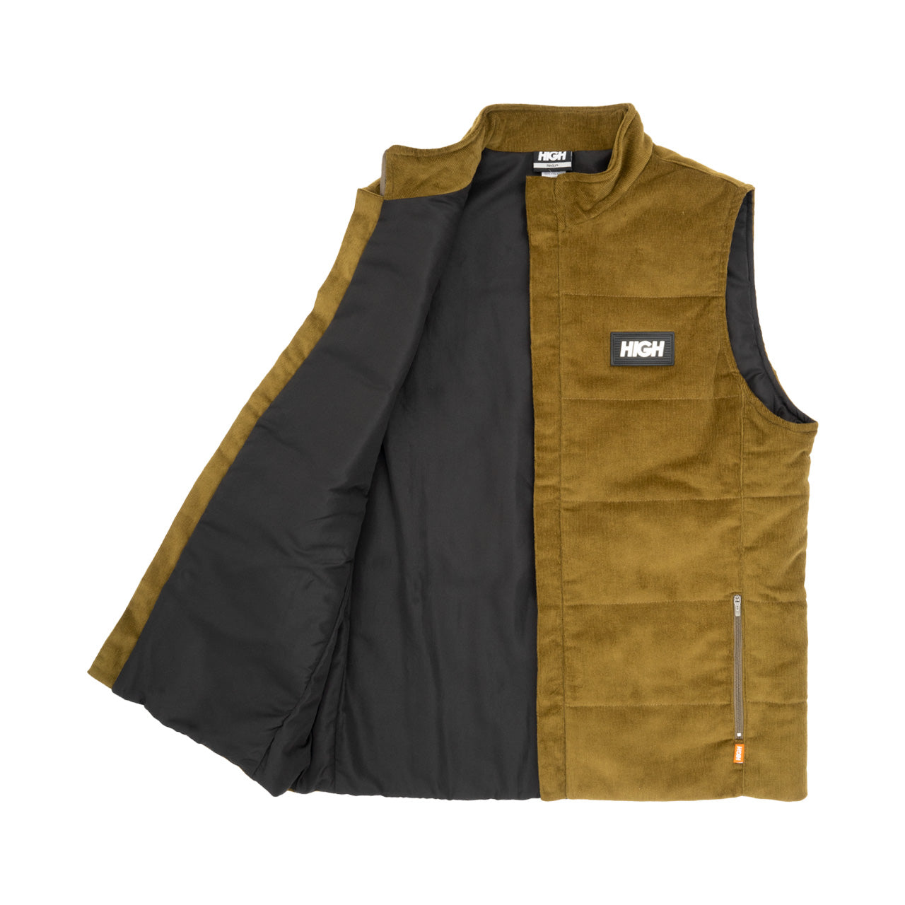 High Company Corduroy Vest Olive Green