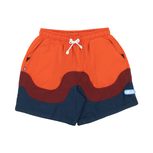 High Company Layered Shorts Orange