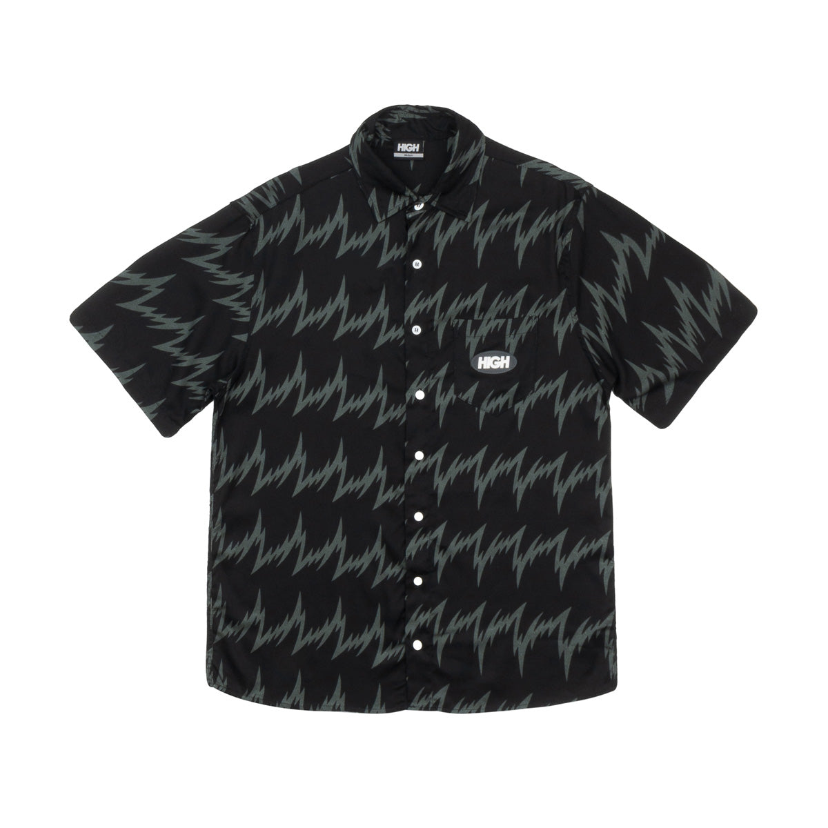 High Company Button Shirt Lightning Black