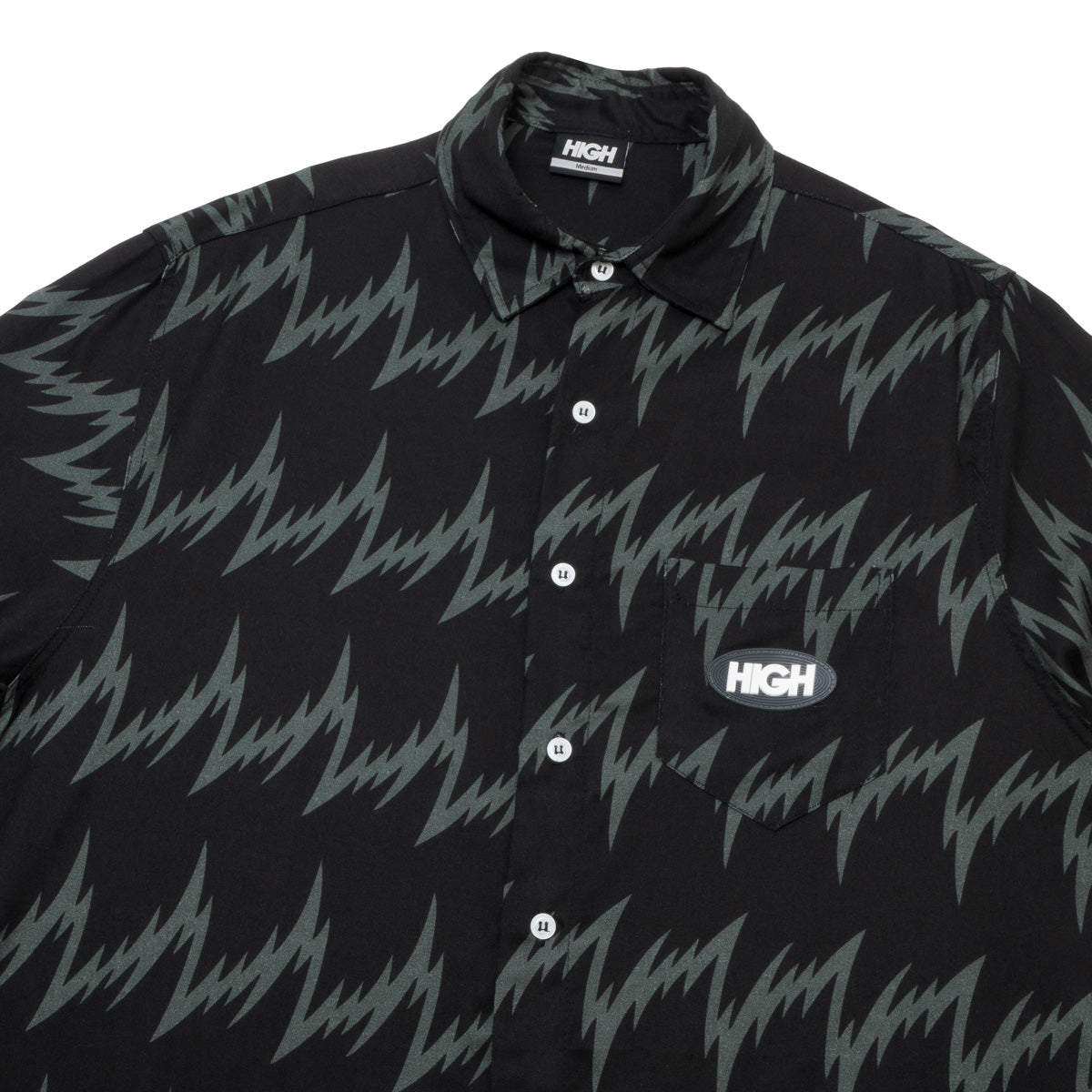 High Company Button Shirt Lightning Black